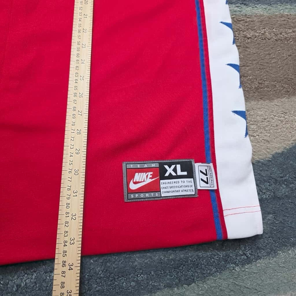 Philadelphia 76ers Sixers Team Nike NBA Warm-Up Snap-on Jersey Jacket XL - Picture 6 of 7